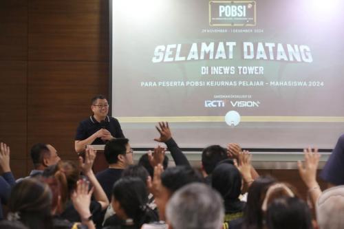 Hary Tanoesoedibjo di POBSI Kejurnas Pelajar-Mahasiswa 2024 (Aziz Indra/MPI)