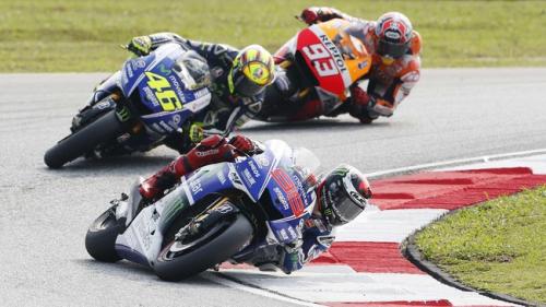 Marc Marquez, Valentino Rossi, dan Jorge Lorenzo