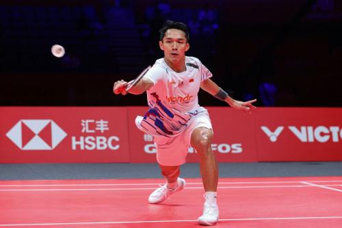 Jonatan Christie kalah dari Shi Yu Qi di BWF World Tour Finals 2024. Foto: PBSI