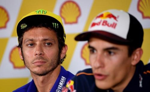 Valentino Rossi dan Marc Marquez