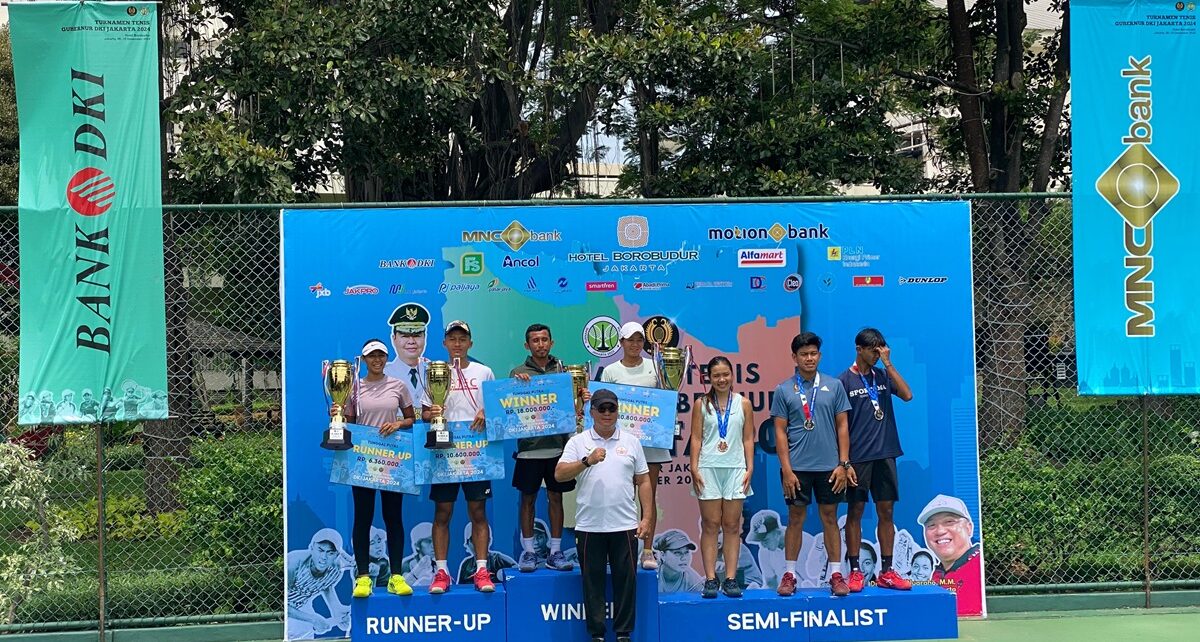 Atlet Muda Dominasi Juara Turnamen Tenis Piala Pj Gubernur Jakarta 2024 : Heartdesign Sports