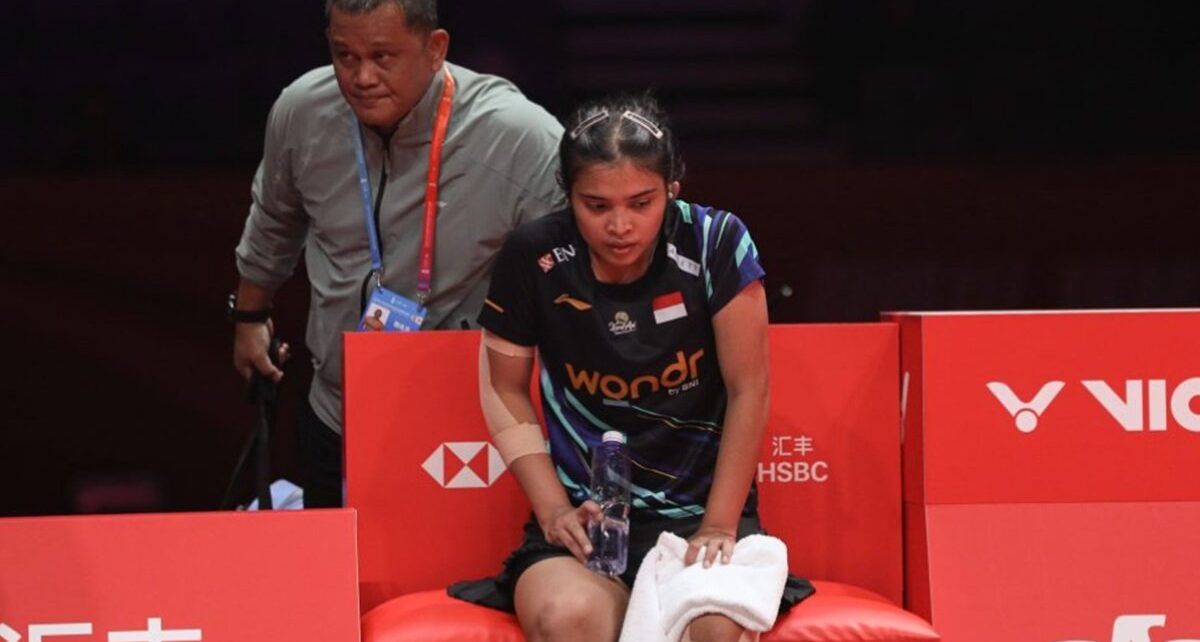 Reaksi Gregoria Mariska Tutup Tahun dengan Hasil Minor di BWF World Tour Finals 2024 : Heartdesign Sports