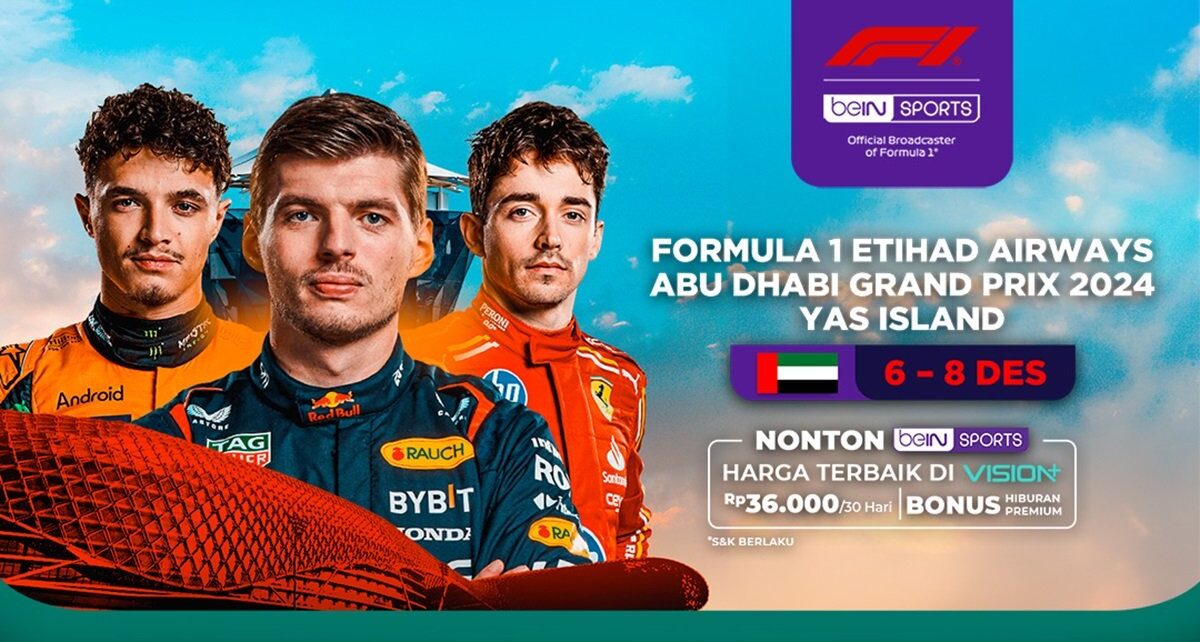 Jadwal dan Link Live Streaming F1 GP Abu Dhabi 2024 di Vision+, Klik di Sini! : Heartdesign Sports